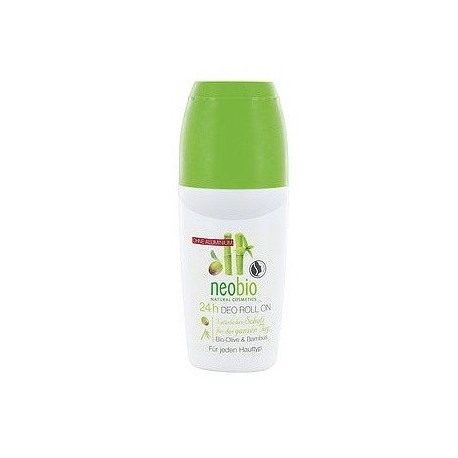 Neobio Deodorante Roll On senza sali di Alluminio Bio Olive e Bamboo